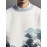 Mens Japanese Wave Ukiyoe Print Crew Neck Pullover Sweatshirts