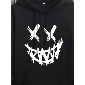 Mens Funny Smile Face Graphic Kangaroo Pocket Drawstring Hoodies Winter Mens Funny Smile Face Graphic Kangaroo Pocket Drawstring Hoodies Winter